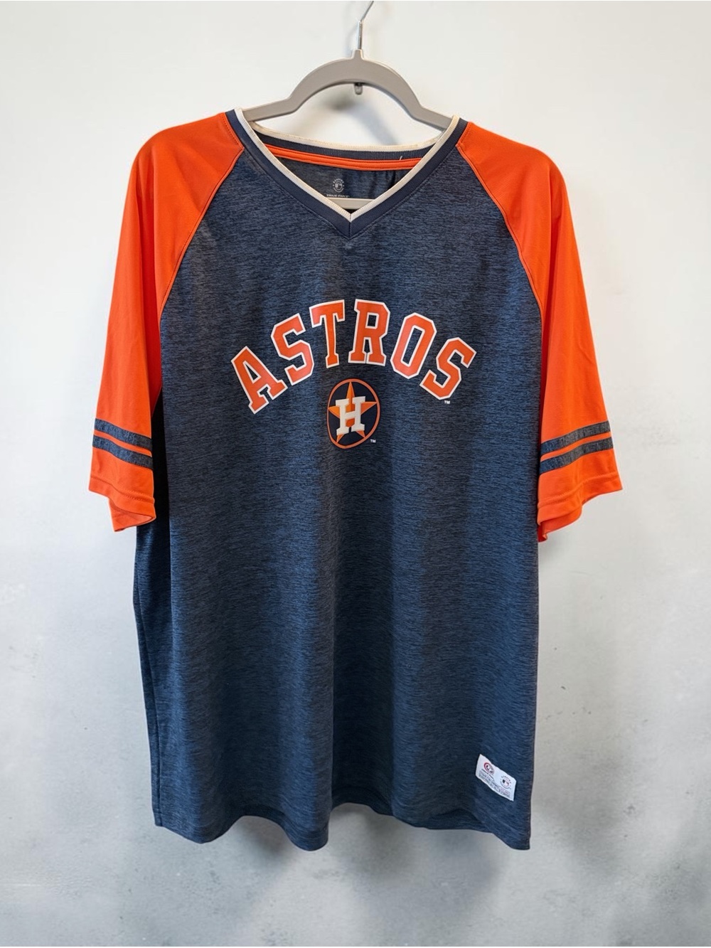 Houston Astros True Fan Jersey Shirt Men’s 2XL Orange Navy